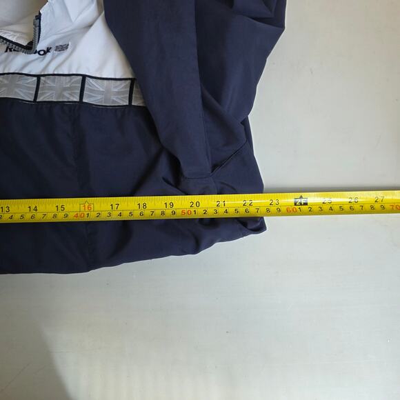 Reebok, Vintage Blue and White Wind Break with Grey Logo Border, Men's XL - Picture 8 of 8